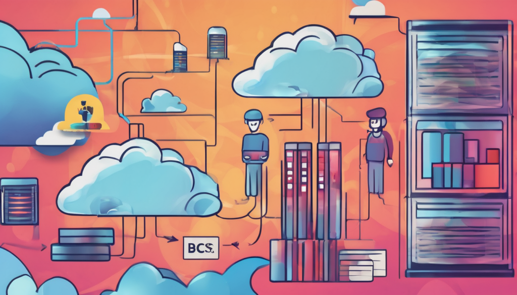 Scaling stateful databases and storage on cloud platforms - diagram of scalable database and storage architecture for UAE cloud regions