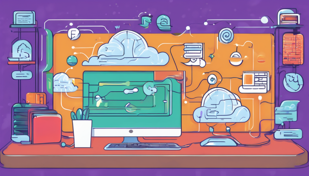 Stable Diffusion Docker on GCP Tutorial - A2 VM dashboard showing Docker container running Automatic1111 WebUI with generated art samples (112 chars)