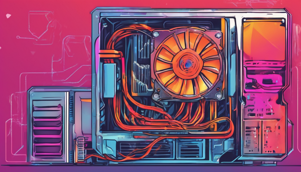 Thermal Management in DIY Server Builds - comprehensive diagram of airflow optimization in rackmount server (98 chars)