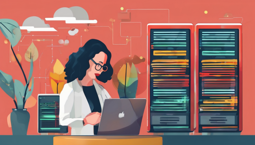 How to Choose a Dedicated Server Provider - Step-by-step infographic showing 7 key evaluation criteria with icons for hardware network and support (98 characters)