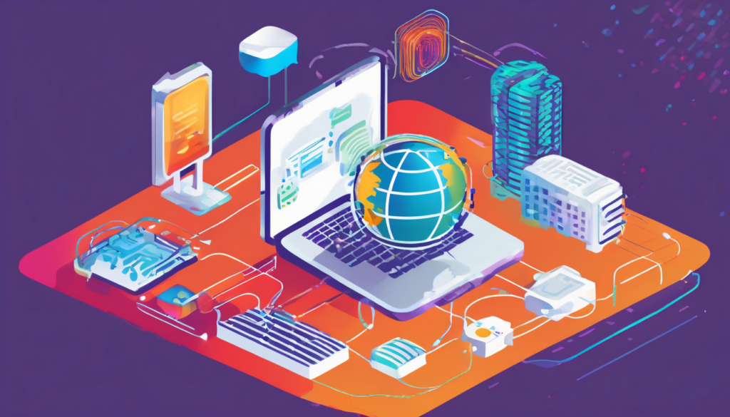 Content Delivery Networks and Edge Computing - global edge server map with caching flow (68 chars)