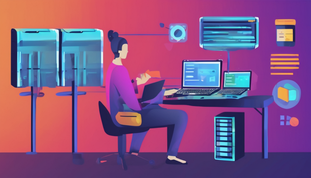 Dedicated Server Setup Tutorial Step-by-Step - KVM console showing Ubuntu OS installation and partitioning process (112 characters)