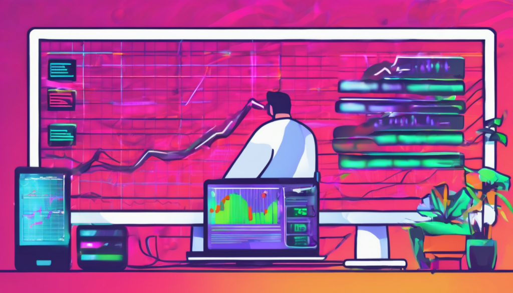Low Latency VPS for Forex Trading Guide - Trader monitoring 0.5ms ping on MT4 dashboard with New York broker connection (98 chars)