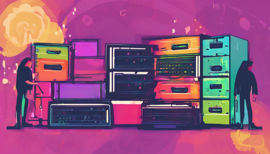 Naming Conventions for Joplin Self-Hosted Servers - illustrated guide showing DNS structure, Docker container names, and domain hierarchy for Joplin deployment infrastructure