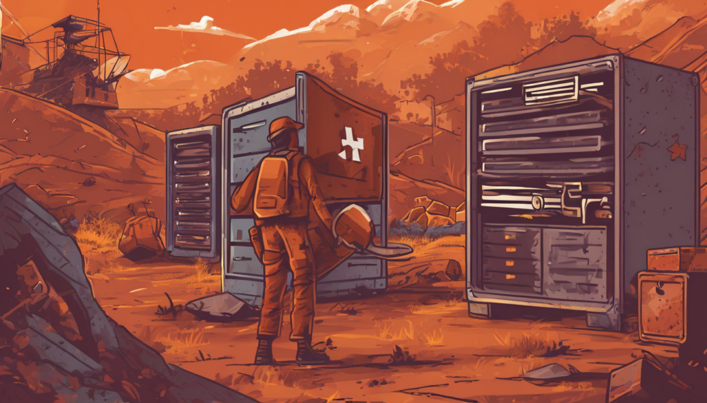 Rust Singleplayer World to Dedicated Server Migration - Visual guide showing save folder copy and batch file configuration for seamless transfer (98 characters)