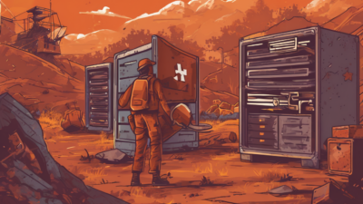 Rust Singleplayer World to Dedicated Server Migration - Visual guide showing save folder copy and batch file configuration for seamless transfer (98 characters)