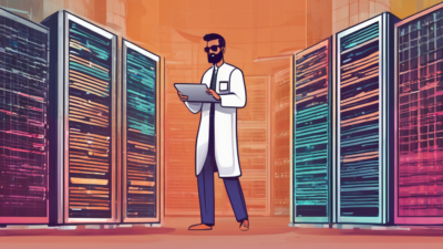 Server administration use cases - UAE Dubai server room with cooling systems and compliance dashboards for 2026 operations