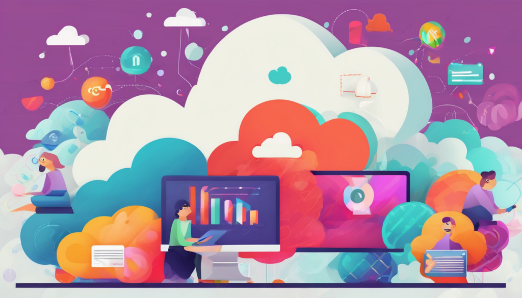 The search results discuss macro cloud industry trends, - Infographic of $1T cloud market growth with AI and GPU icons (112 chars)