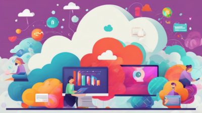 The search results discuss macro cloud industry trends, - Infographic of $1T cloud market growth with AI and GPU icons (112 chars)